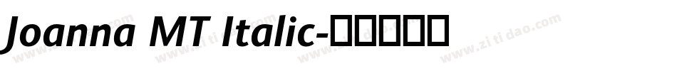Joanna MT Italic字体转换